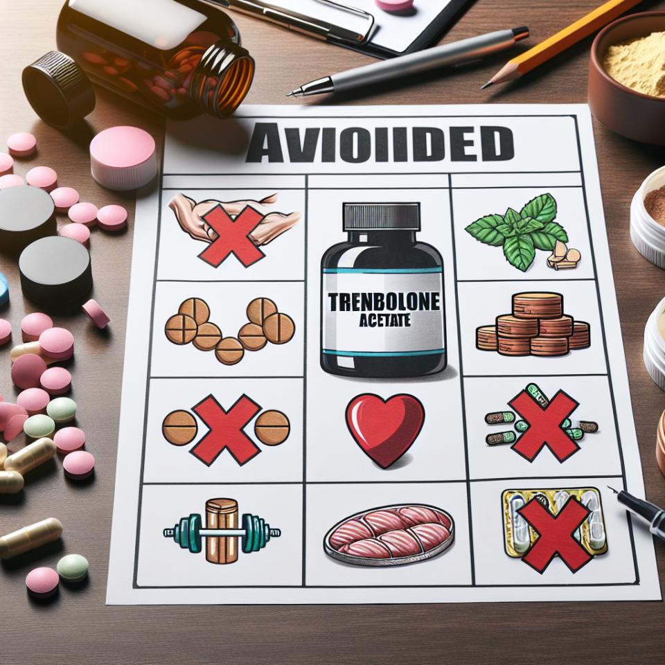 Qué suplementos debes evitar al tomar Acetato de trenbolona