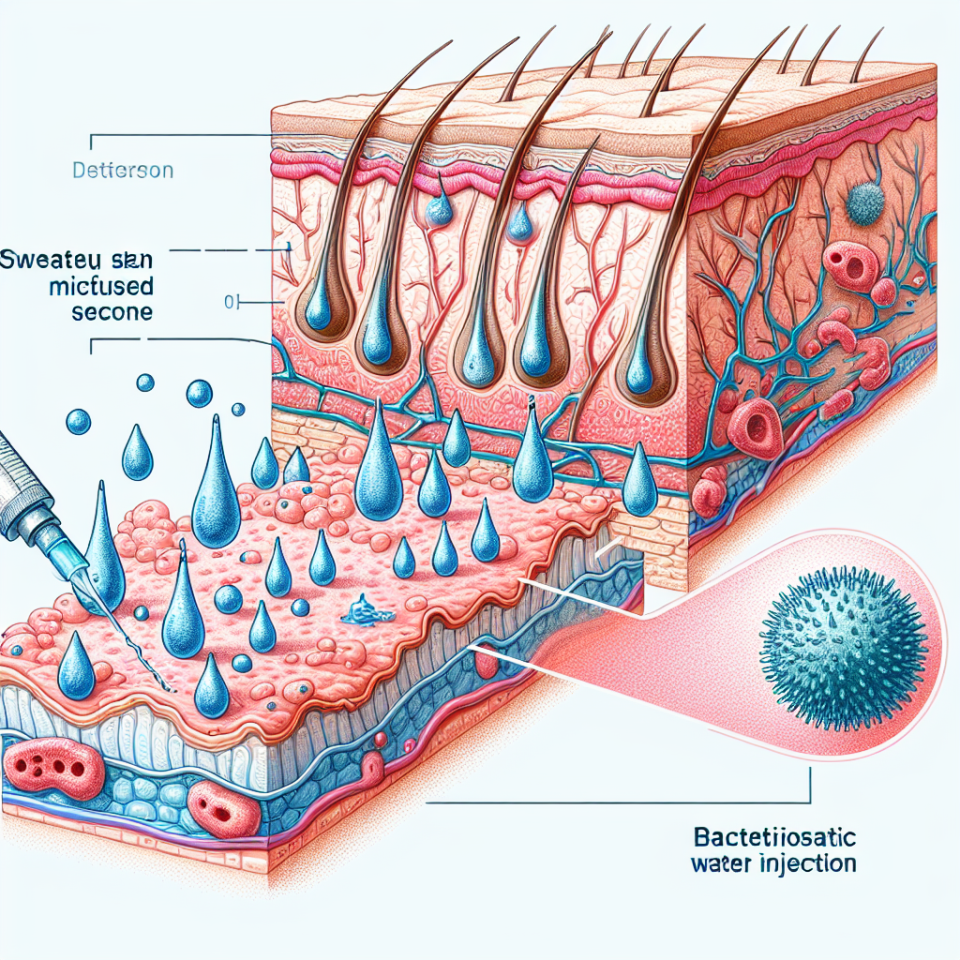 Cómo responde la piel al sudor con Agua bacteriostática para inyección