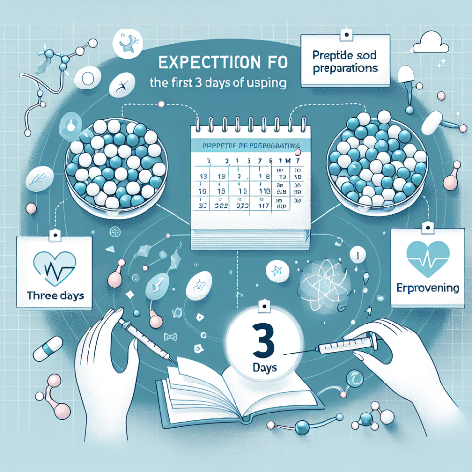 Qué esperar de los primeros 3 días con Preparados de péptidos