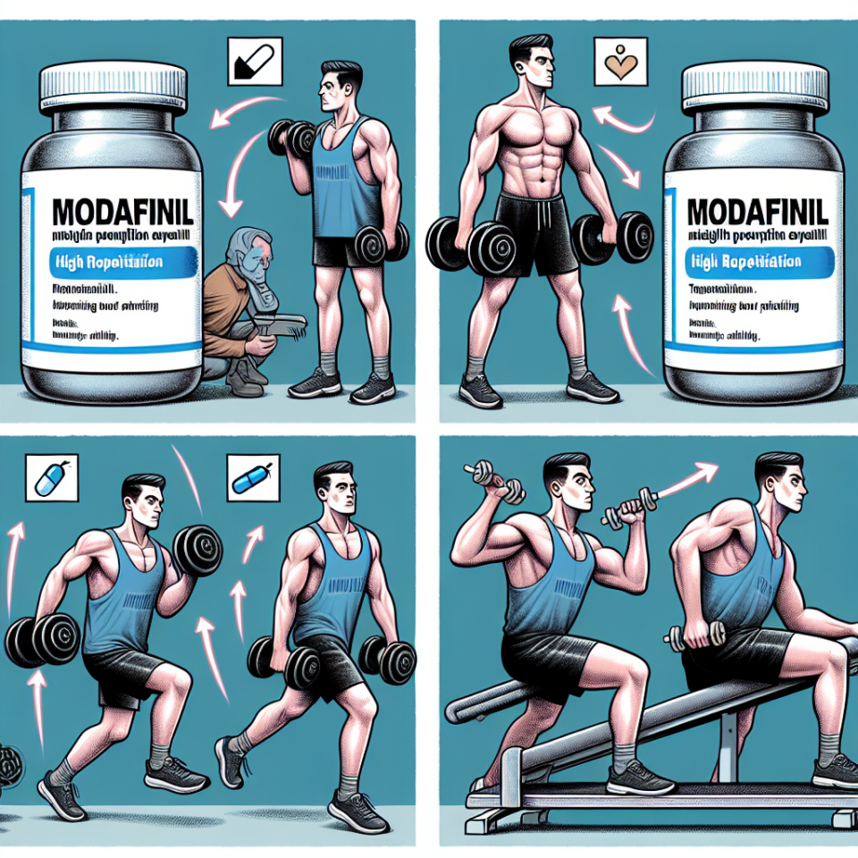 Cómo influye Modafinil (Provigil) en ejercicios con repeticiones altas